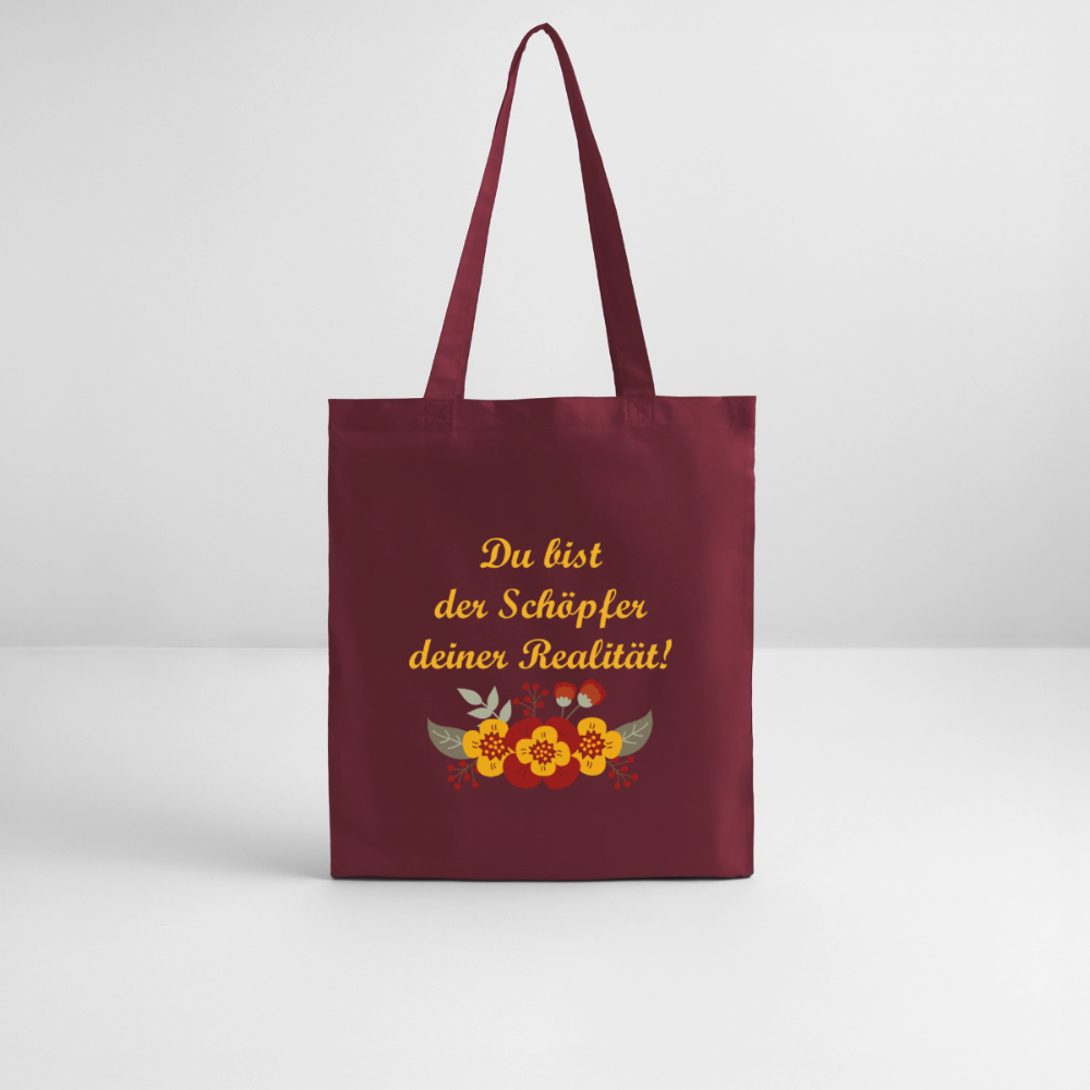 Stanley/Stella Bio-Stoffbeutel - Burgunderrot