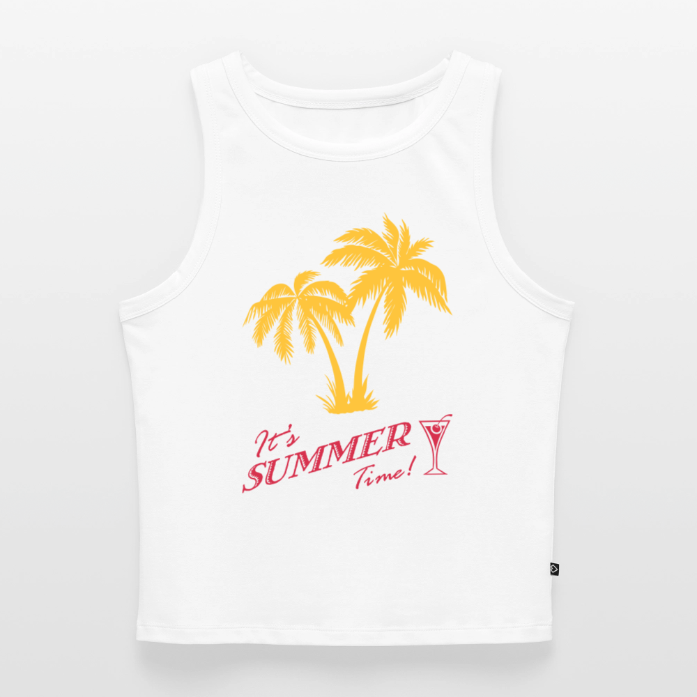 Frauen Cropped Tank Top - Weiß