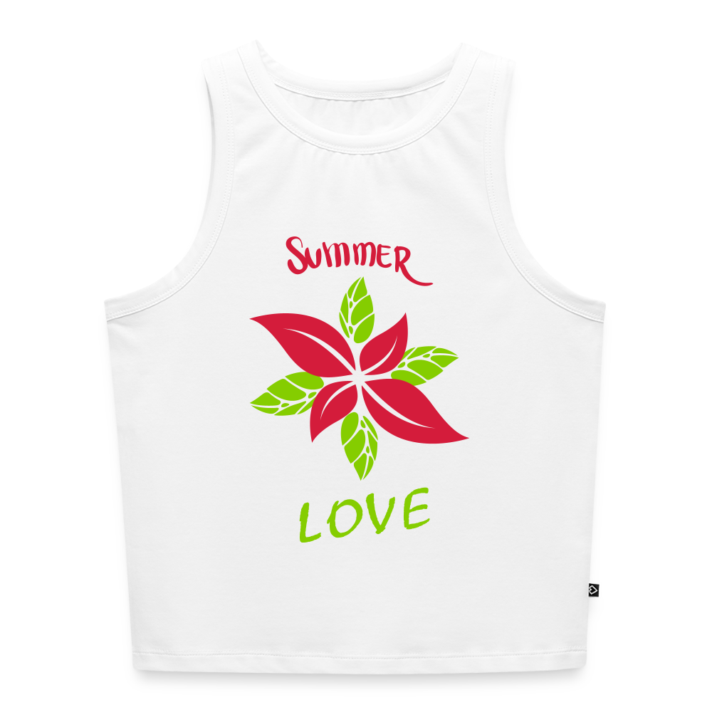 Frauen Cropped Tank Top - Weiß