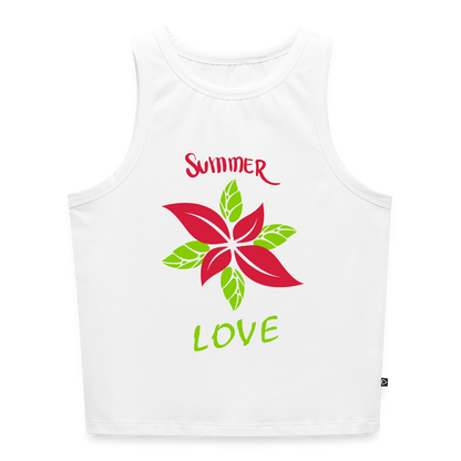 Frauen Cropped Tank Top - Weiß