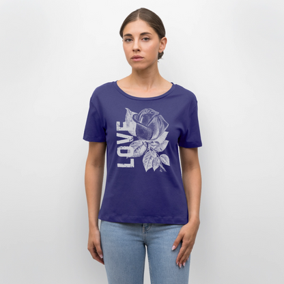 Relaxed Rundhals Frauen Bio-T-Shirt - Dämmerung
