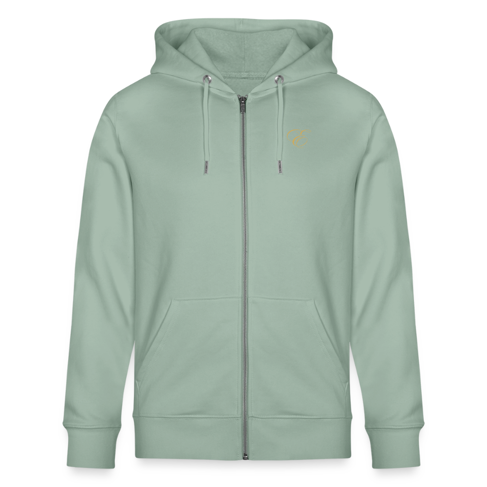 Unisex Bio-Kapuzenjacke CULTIVATOR - Helles Graugrün