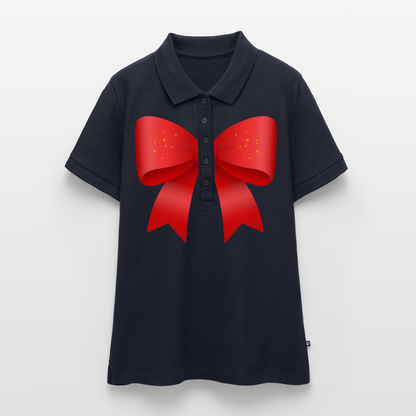 Frauen Premium Bio Polo Shirt - Navy