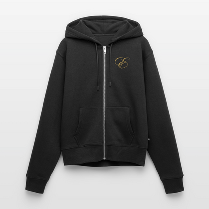 Frauen Premium Kapuzenjacke - Schwarz