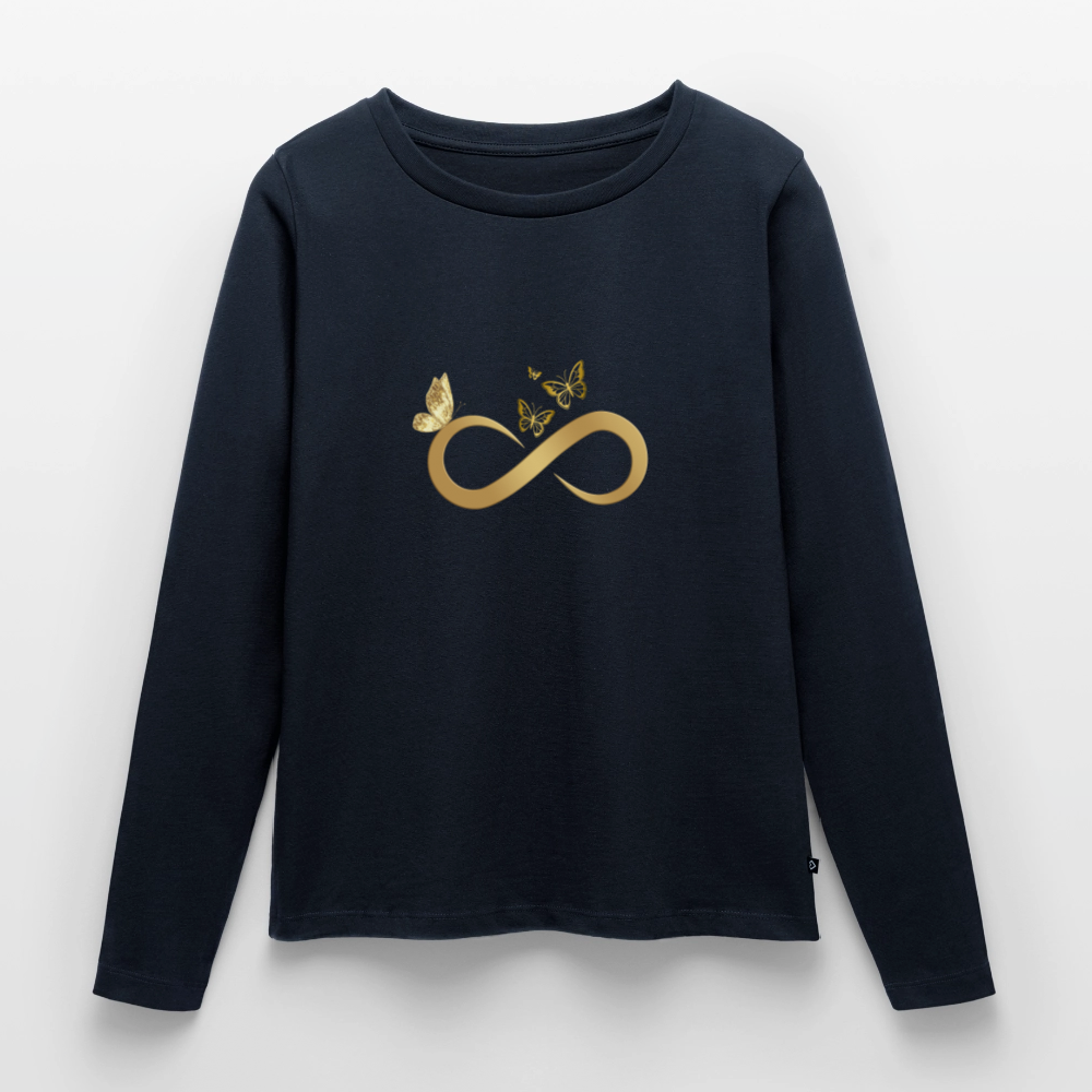 Frauen Premium Langarmshirt - Navy