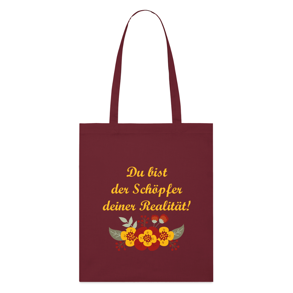 Stanley/Stella Bio-Stoffbeutel - Burgunderrot