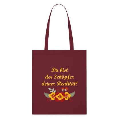 Stanley/Stella Bio-Stoffbeutel - Burgunderrot