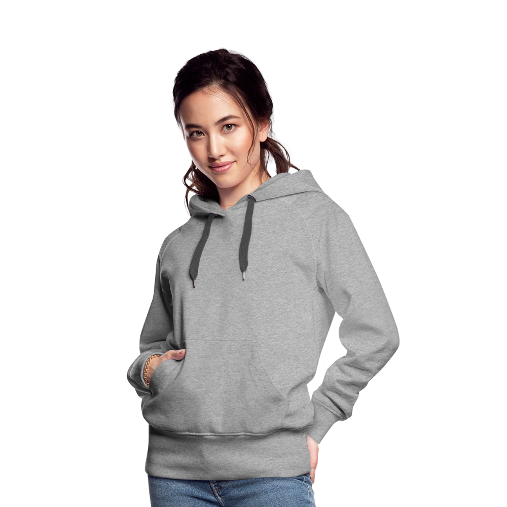 Frauen Premium Hoodie - Grau meliert