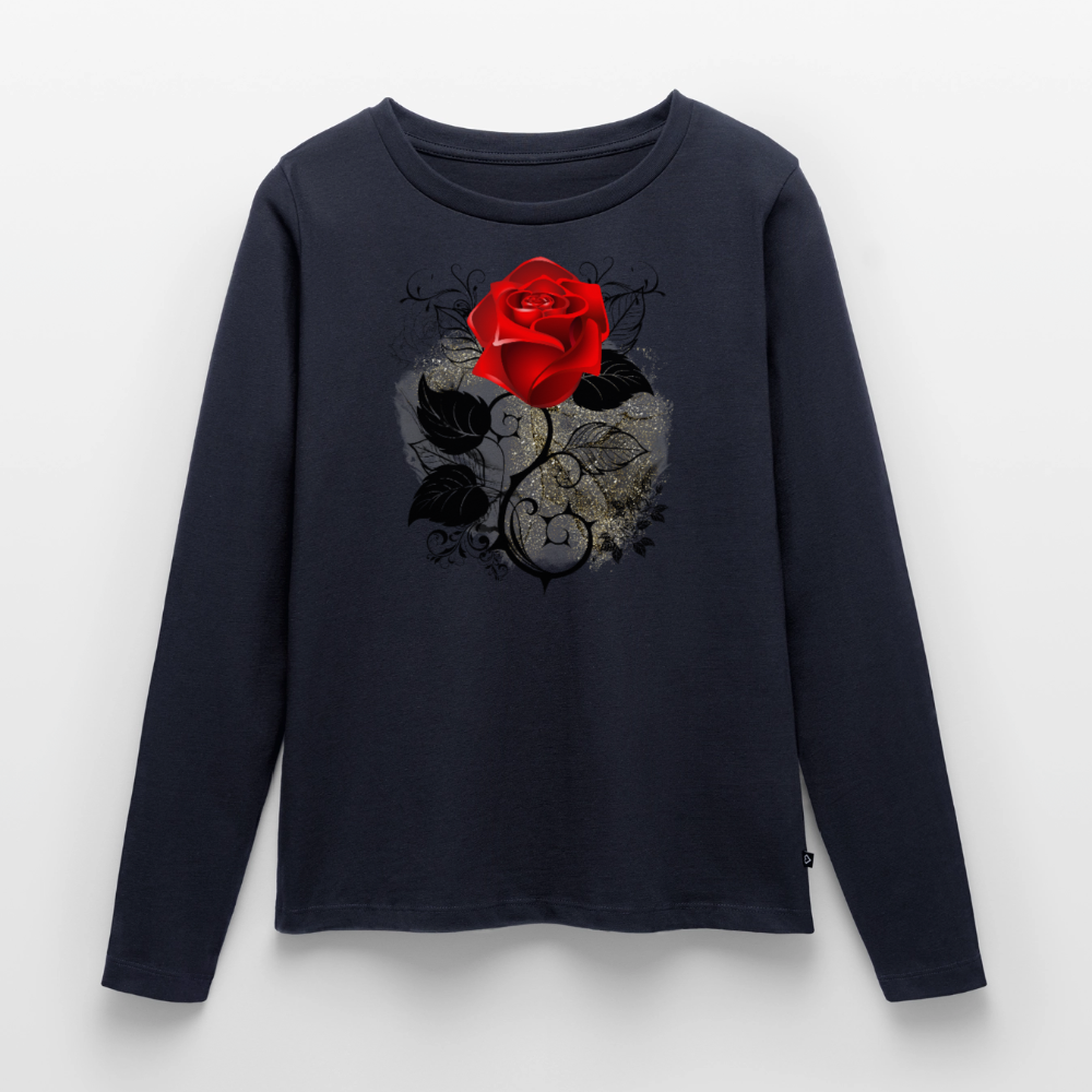 Frauen Premium Langarmshirt - Navy