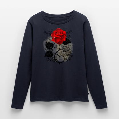 Frauen Premium Langarmshirt - Navy