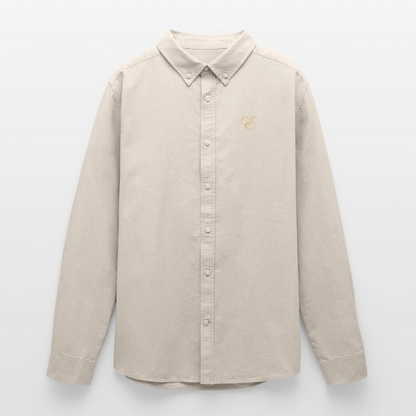 Männer Oxford Hemd - Beige