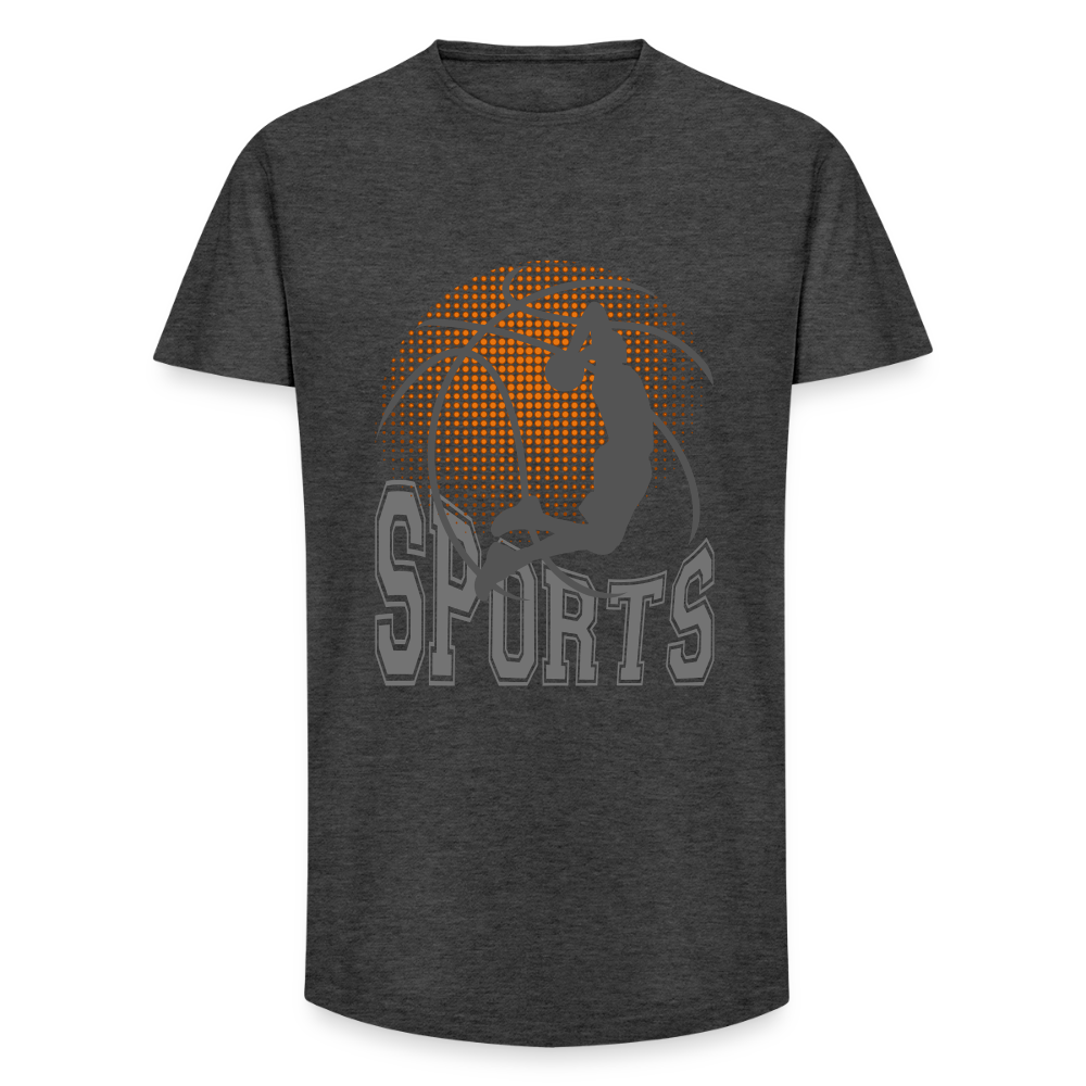 Long Fit Männer T-Shirt - Anthrazit