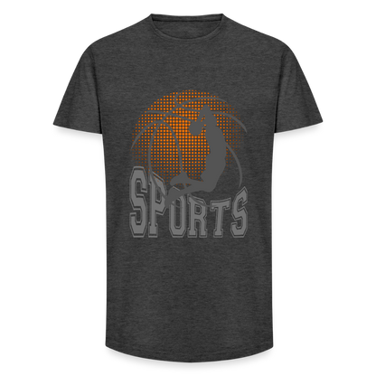 Long Fit Männer T-Shirt - Anthrazit