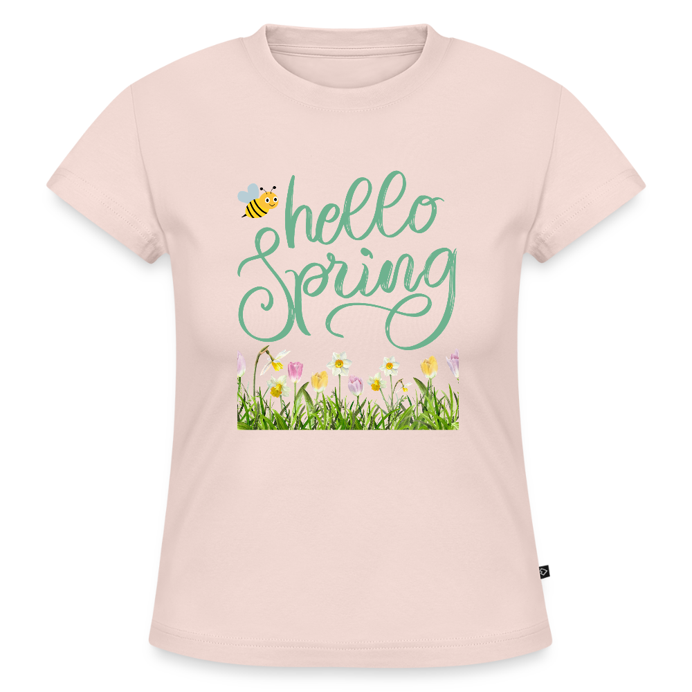 SLIM FIT Frauen Organic T-Shirt - Puderrosa