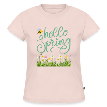 SLIM FIT Frauen Organic T-Shirt - Puderrosa