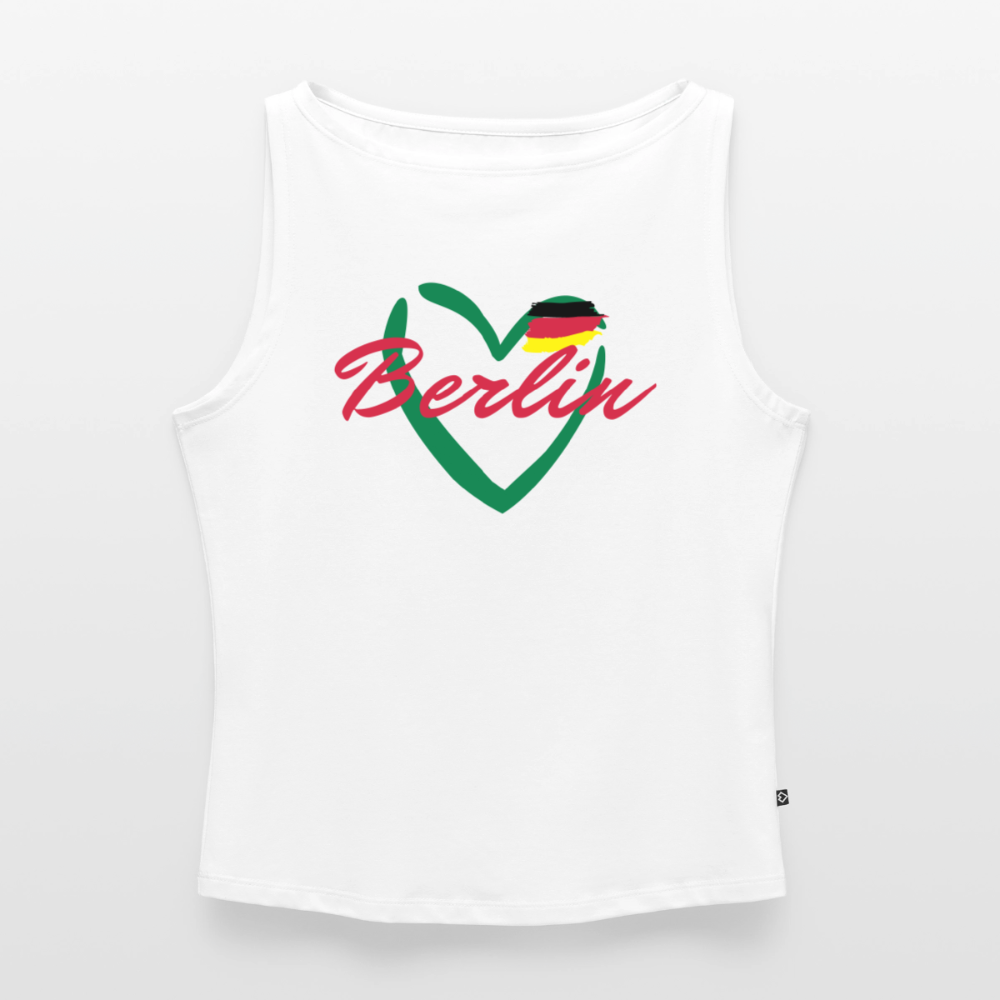 Frauen Tank Top mit U-Boot-Ausschnitt - Weiß