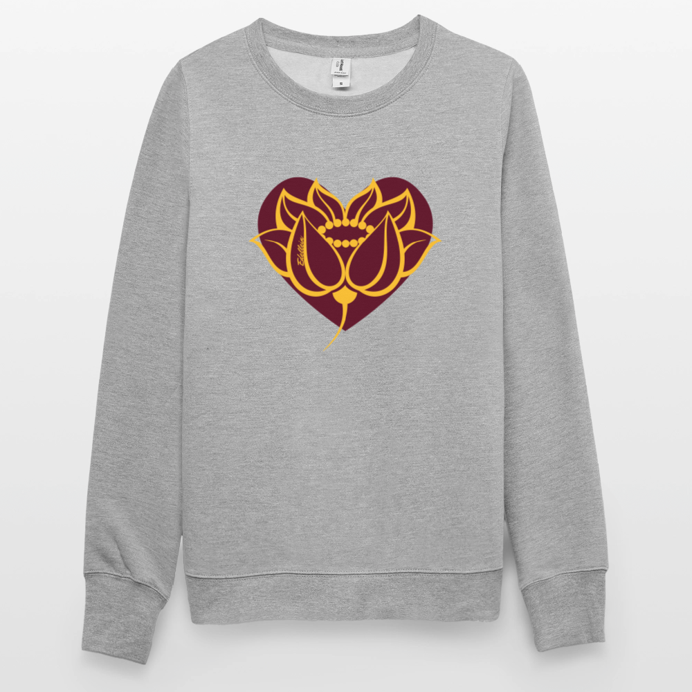 Unisex Pullover - Weißgrau meliert