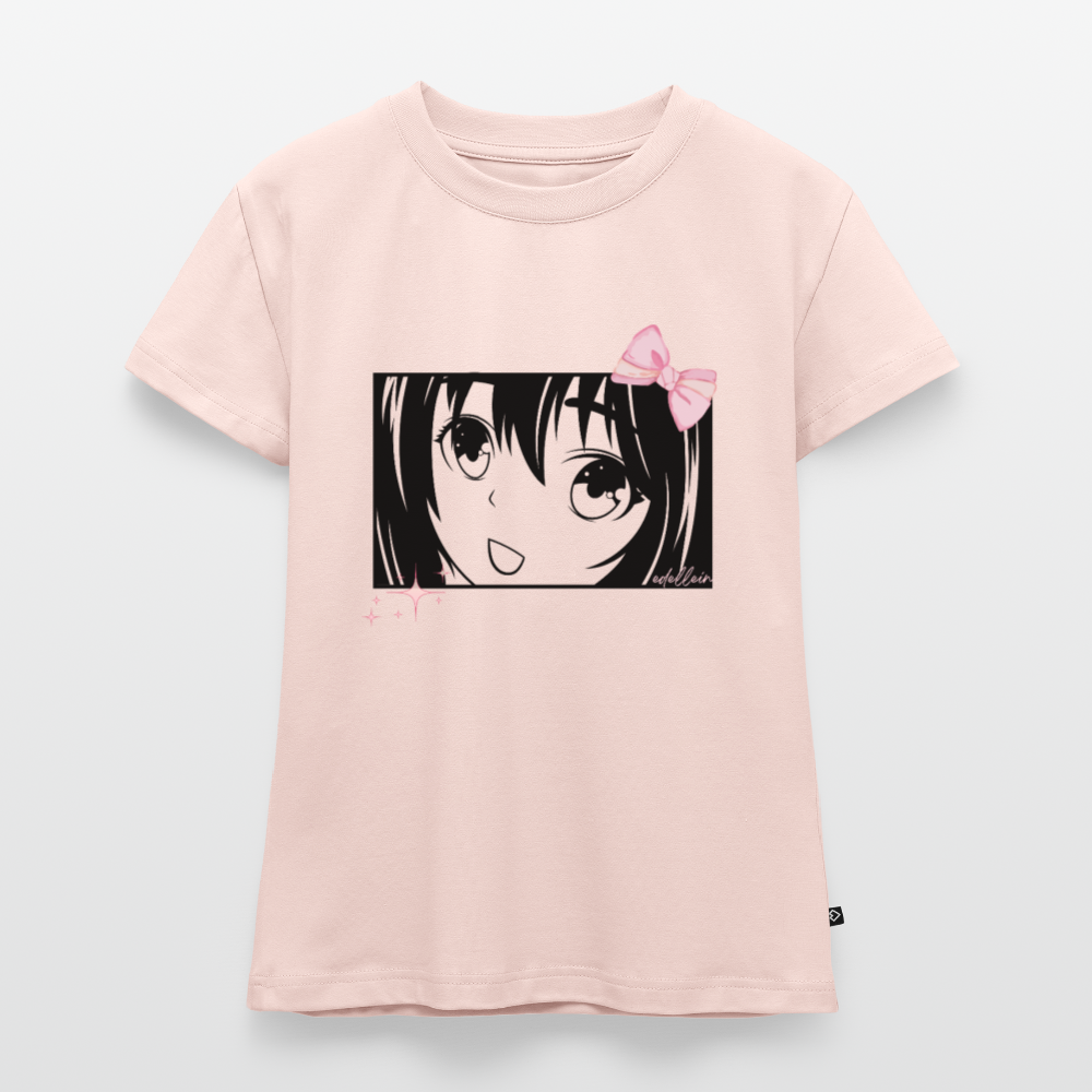 Frauen Slim Fit Organic T-Shirt - Puderrosa