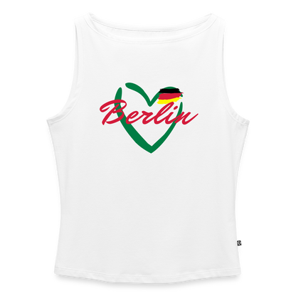 Frauen Tank Top mit U-Boot-Ausschnitt - Weiß