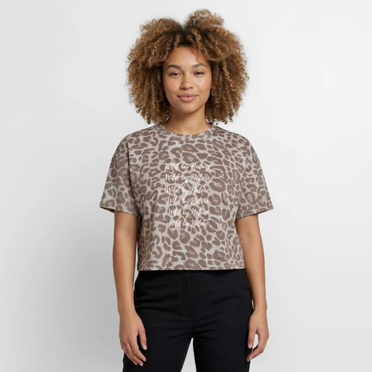 Boxy Leo Frauen Premium Organic T-Shirt - Leopard print