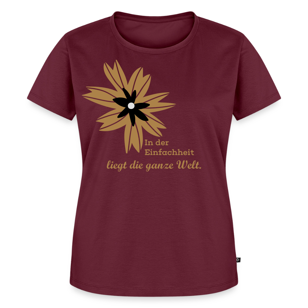 Frauen Premium T-Shirt - Burgunderrot