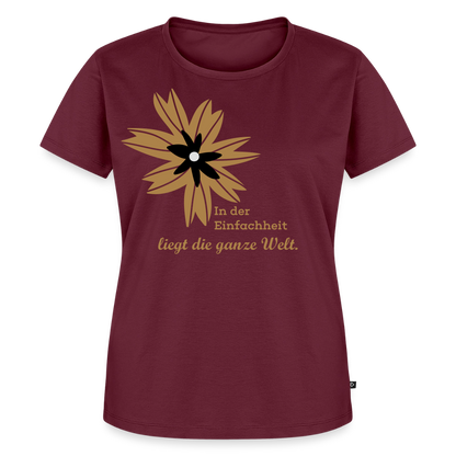 Frauen Premium T-Shirt - Burgunderrot