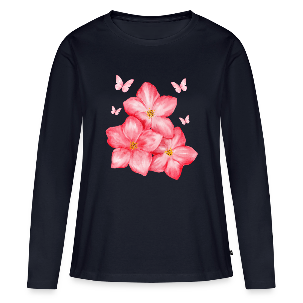 Frauen Premium Langarmshirt - Navy