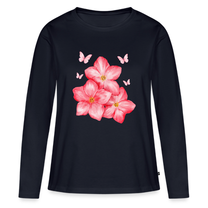 Frauen Premium Langarmshirt - Navy