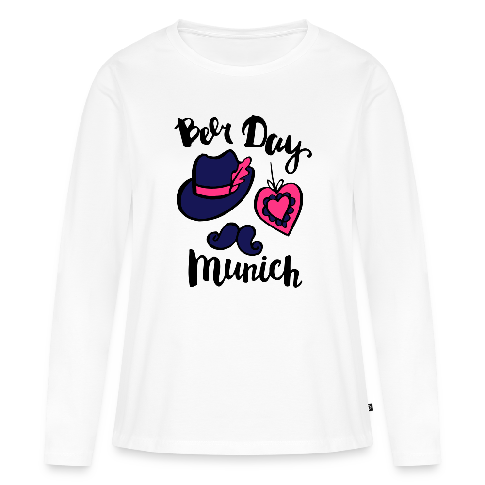 Frauen Premium Langarmshirt - Weiß