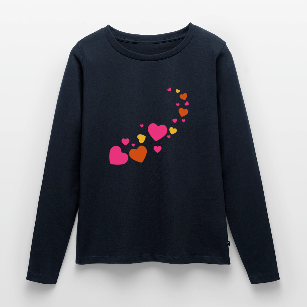 Frauen Premium Langarmshirt - Navy