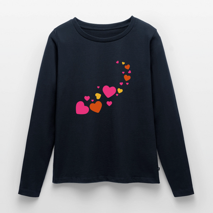 Frauen Premium Langarmshirt - Navy