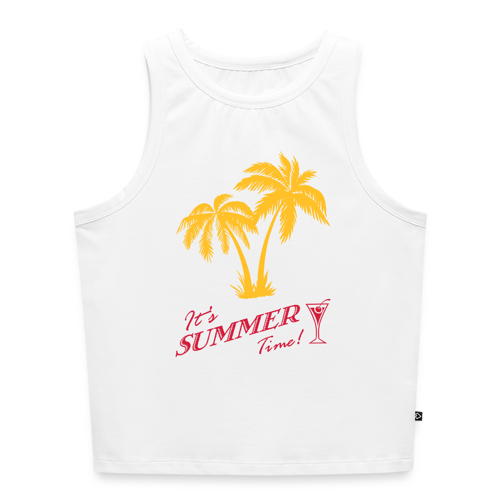 Frauen Cropped Tank Top - Weiß