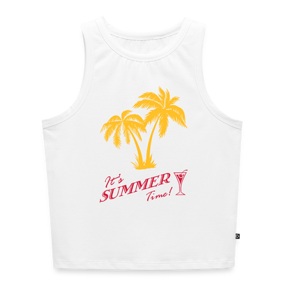 Frauen Cropped Tank Top - Weiß