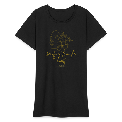 Frauen Heavy T-Shirt - Schwarz