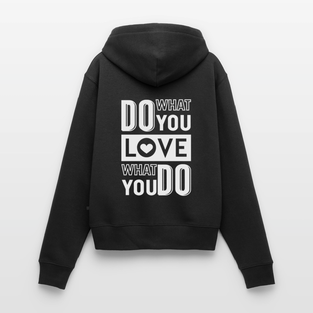 Frauen Premium Kapuzenjacke - Schwarz