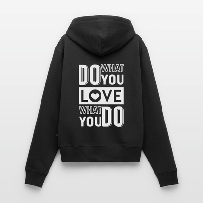 Frauen Premium Kapuzenjacke - Schwarz