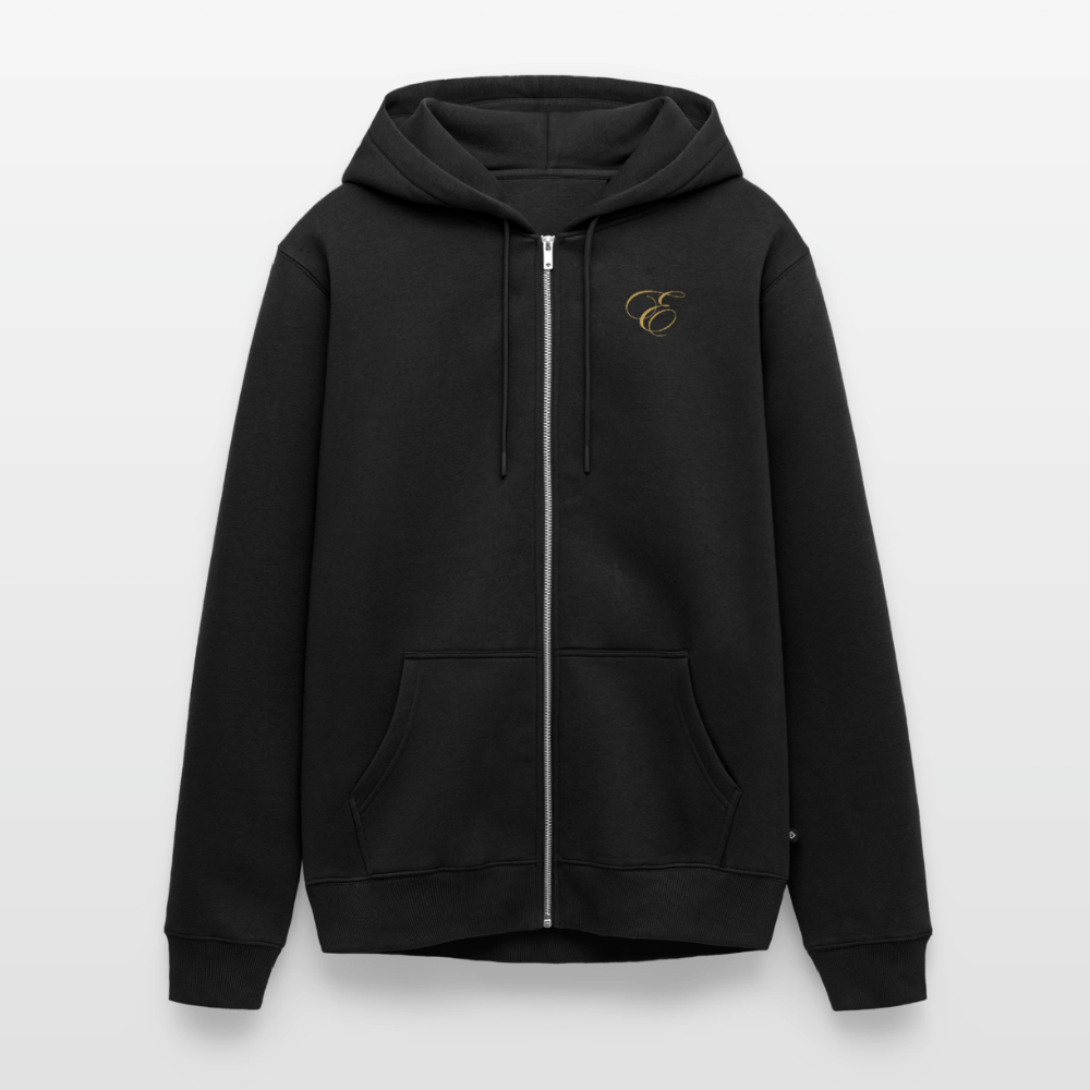 Männer Premium Kapuzenjacke - Schwarz