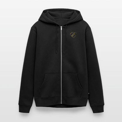 Männer Premium Kapuzenjacke - Schwarz