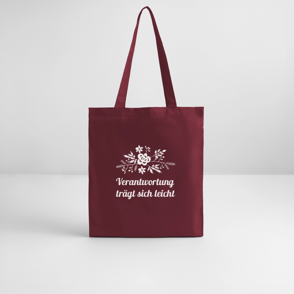 Stanley/Stella Bio-Stoffbeutel - Burgunderrot