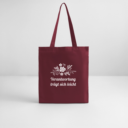 Stanley/Stella Bio-Stoffbeutel - Burgunderrot