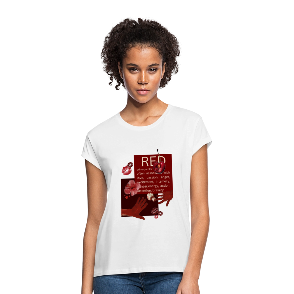 Relaxed Fit Frauen T-Shirt - Weiß