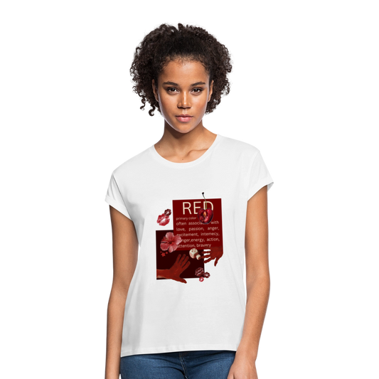 Relaxed Fit Frauen T-Shirt - Weiß