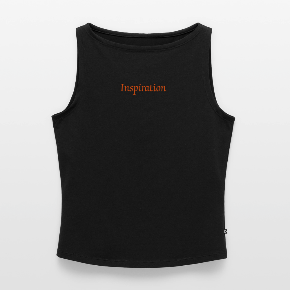 Frauen Tank Top mit U-Boot-Ausschnitt - Schwarz