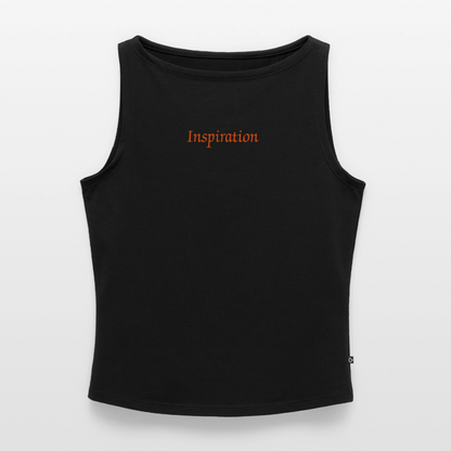 Frauen Tank Top mit U-Boot-Ausschnitt - Schwarz