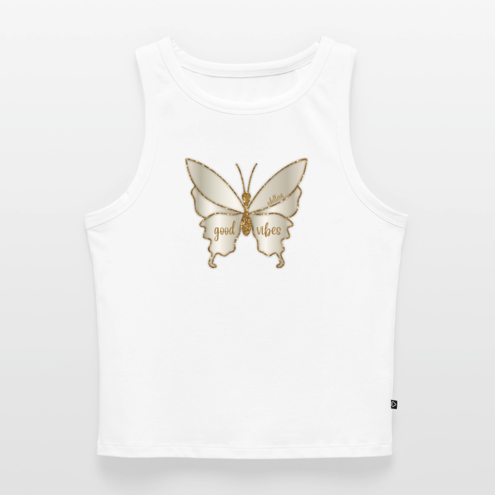 Frauen Cropped Tank Top - Weiß
