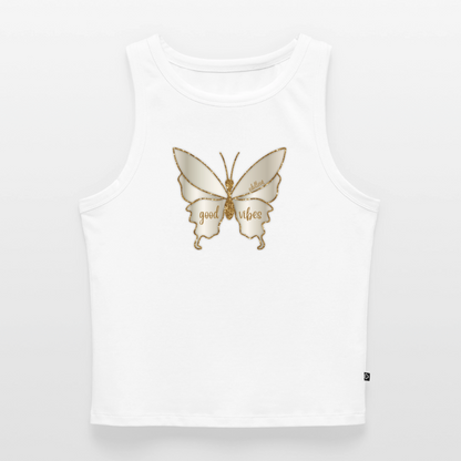 Frauen Cropped Tank Top - Weiß