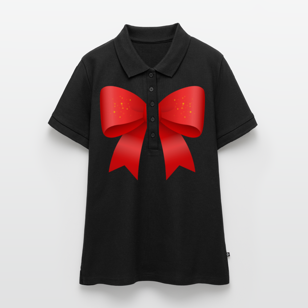 Frauen Premium Bio Polo Shirt - Schwarz