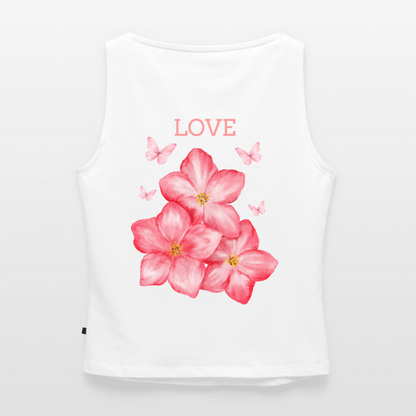 Frauen Tank Top mit U-Boot-Ausschnitt - Weiß