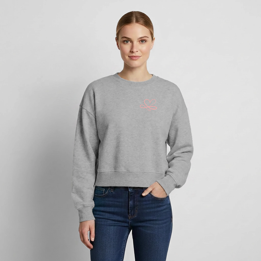 Relaxed Frauen Organic Sweatshirt - Grau meliert