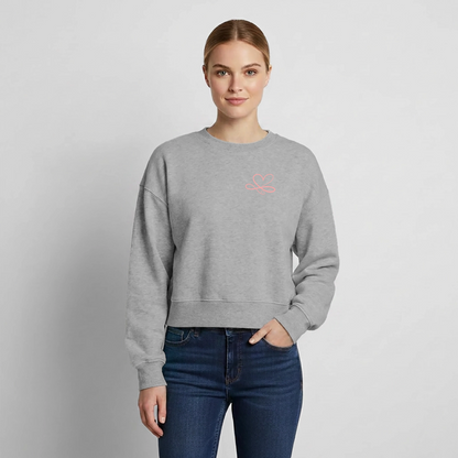 Relaxed Frauen Organic Sweatshirt - Grau meliert
